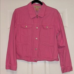 Telluride Clothing Company Denim Jacket MED Pink Cotton Classic